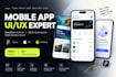 design mobile app UI UX design and website UI UX design in figma