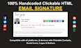 create HTML email signature, clickable HTML email signature