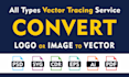 image or logo to vector eps, ai, PDF, svg, cdr convert