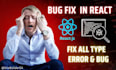 debug and fix javascript react jquery and PHP laravel errors
