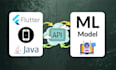 create apis, integrate apis, connect ml model and android app