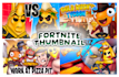 draw fortnite uefn thumbnails