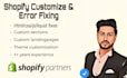 do shopify customization and  fix shopify error
