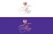 fleur chocolate wine logo design