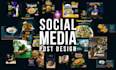 do social media post design, facebook post, google ads post