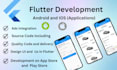 develop a stunning android and IOS application in flutter