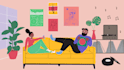 create contemporary flat illustrations