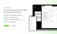do custom website development as a full stack developer