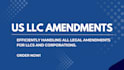 do llc amendment, llc dissolution,llc reinstatement, llc address change