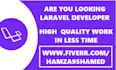 develop PHP laravel website and do bugs fixing