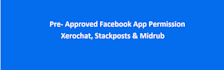 provide the pre approved facebook apps permission