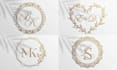 design luxury wedding monogram logo with custom initials