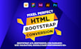 design HTML CSS responsive website