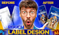 do professional pouch design, coffee label, and pouch label design