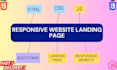 make responsive website with html css js bootstrap