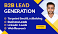 do b2b lead generation and email list building