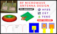 design and simulate rf microwave antenna in hfss and cst