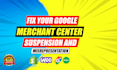 fix google merchant center  suspension and misrepresentation