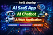 build ai saas website, ai chatbot, ai voice agent development and deploy