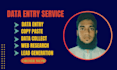 do data entry copy paste web research lead generation