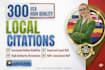 do top 300 USA local citations and directory submission for local SEO