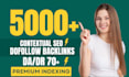 provide high quality dofollow SEO contextual backlinks