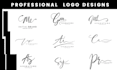 design exclusive scripted, signature, and hand drawn logo design