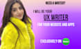 do UX writing for your website, app, brand story