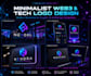 design modern minimalist web3 crypto and tech startup logo