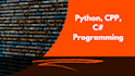 create your c, cpp, c sharp and python programming projects in 2 days