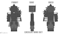 illustrate minecraft related armor for a mod