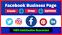 create facebook business, page setup ,banner cover design