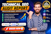 do website audit report and fix technical SEO problems