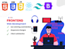 be your frontend web developer with html, css, react js