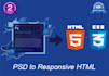 convert  psd to html5