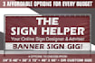 create a professional banner sign