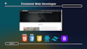 create a frontend web using HTML, CSS, javascript, react and framework css
