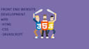 develop a front end for your site using html, css, js