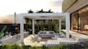 do backyard landscape design, garden, pool, patio, fireplace, deck
