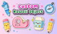 draw custom kawaii stickers, animals, mascot