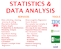 help you with statistical data analysis through spss, minitab, excel