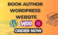 create a modern book author, ebook author or author website in wordpress