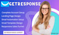 design  getresponse landing page, email automation on getresponse klaviyo expert