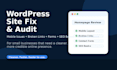 fix wordpress issues, mobile layout, forms, speed, and SEO
