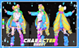 design anime character sheet for your oc vtuber fanart