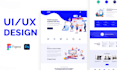 figma website design or redesign, landing page, UI design