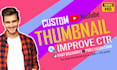custom youtube thumbnails design