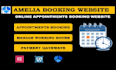 install amelia booking plugin, bulid appointment website