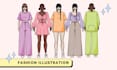 draw digital fashion illustrations for collection or brand