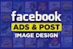 do premium quality facebook ads post image design